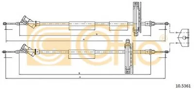 Трос, стояночная тормозная система COFLE купить