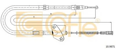 Трос, стояночная тормозная система COFLE купить