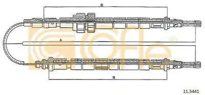 Трос, стояночная тормозная система COFLE купить
