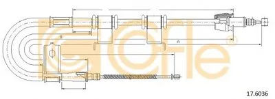 Трос, стояночная тормозная система COFLE купить