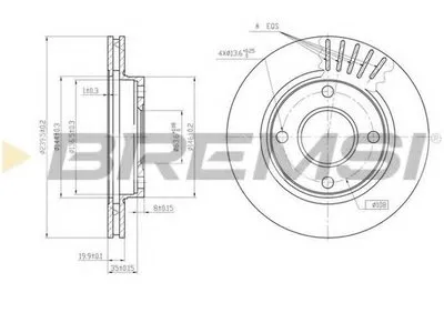 Тормозной диск BREMSI купить