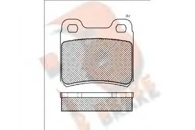 Комплект тормозных колодок, дисковый тормоз R BRAKE купить
