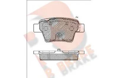 Комплект тормозных колодок, дисковый тормоз R BRAKE купить