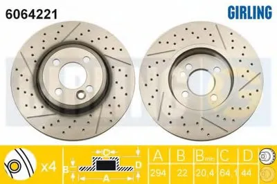 Тормозной диск GIRLING купить