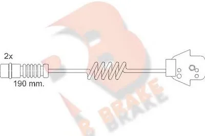 Сигнализатор, износ тормозных колодок R BRAKE купить