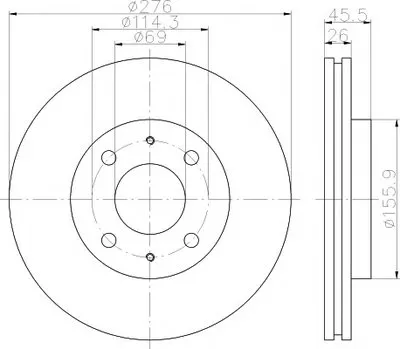 Тормозной диск PRO TEXTAR купить
