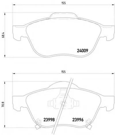 Комплект тормозных колодок, дисковый тормоз HELLA купить