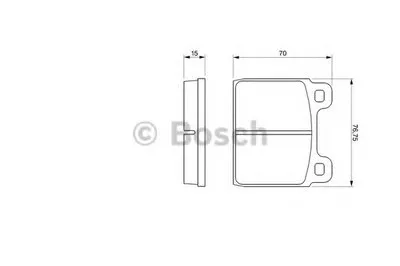 Комплект тормозных колодок, дисковый тормоз BOSCH купить