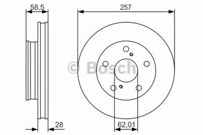 Тормозной диск BOSCH купить