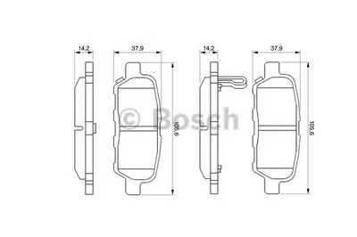 Комплект тормозных колодок, дисковый тормоз BOSCH купить