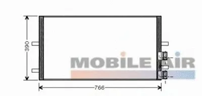 Конденсатор, кондиционер VAN WEZEL купить