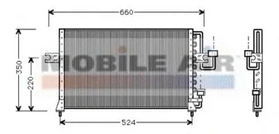 Конденсатор, кондиционер VAN WEZEL купить