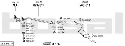 Система выпуска ОГ BOSAL купить