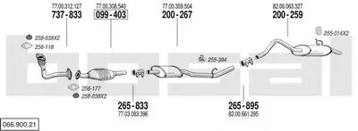 Система выпуска ОГ BOSAL купить