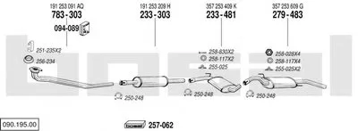 Система выпуска ОГ BOSAL купить