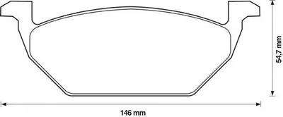 Комплект тормозных колодок, дисковый тормоз JURID купить