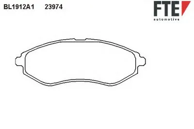 Комплект тормозных колодок, дисковый тормоз FTE купить