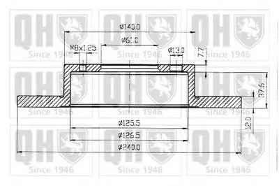 Тормозной диск QUINTON HAZELL купить