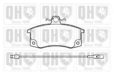 Комплект тормозных колодок, дисковый тормоз QUINTON HAZELL купить