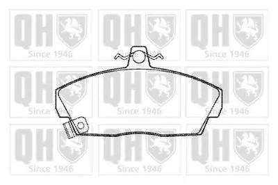 Комплект тормозных колодок, дисковый тормоз QUINTON HAZELL купить