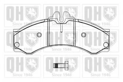 Комплект тормозных колодок, дисковый тормоз QUINTON HAZELL купить