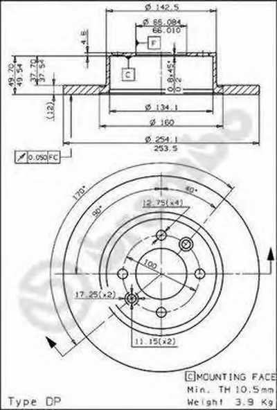 Тормозной диск AP купить