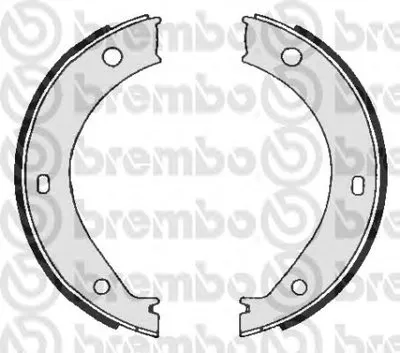 Комплект тормозных колодок, стояночная тормозная система BREMBO купить