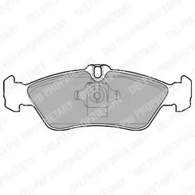 Комплект тормозных колодок, дисковый тормоз DELPHI купить