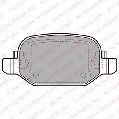 Комплект тормозных колодок, дисковый тормоз DELPHI купить