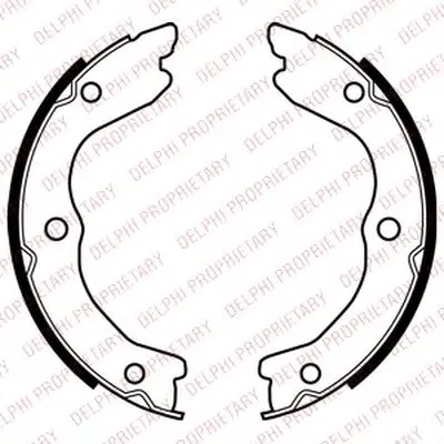 Комплект тормозных колодок, стояночная тормозная система DELPHI купить