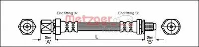 Тормозной шланг METZGER купить