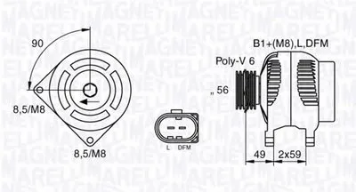 Генератор MAGNETI MARELLI купить