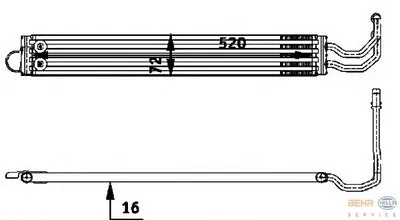 Масляный радиатор, рулевое управление BEHR HELLA SERVICE купить