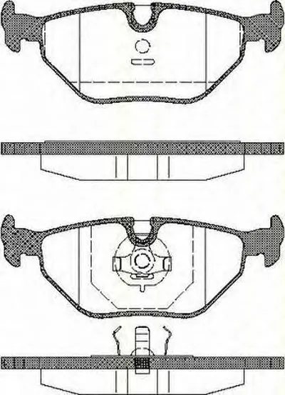 Комплект тормозных колодок, дисковый тормоз TRISCAN купить