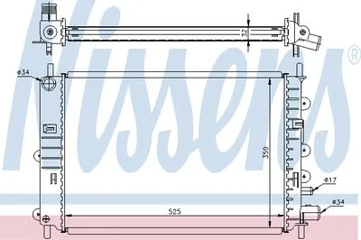 Радиатор, охлаждение двигателя NISSENS купить
