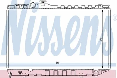 Радиатор, охлаждение двигателя NISSENS купить