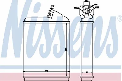 Теплообменник, отопление салона NISSENS купить