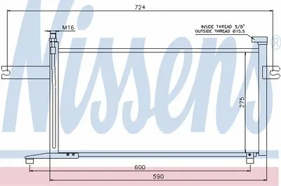 Конденсатор, кондиционер NISSENS купить