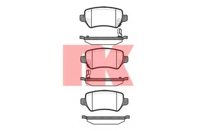 Комплект тормозных колодок, дисковый тормоз NK купить