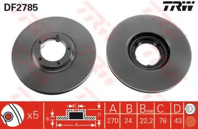 Тормозной диск TRW купить