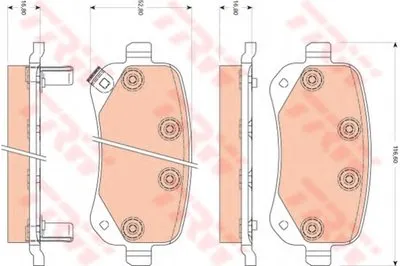 Комплект тормозных колодок, дисковый тормоз COTEC TRW купить