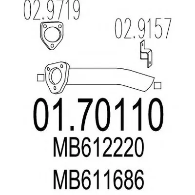 Труба выхлопного газа MTS купить
