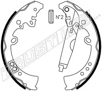 Комплект тормозных колодок TRUSTING купить