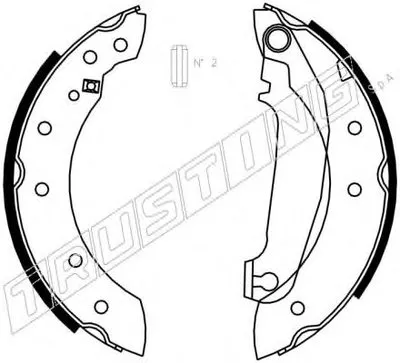 Комплект тормозных колодок TRUSTING купить