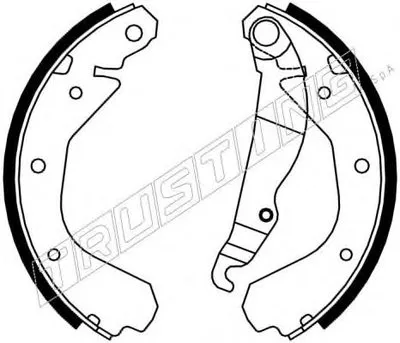 Комплект тормозных колодок REPARATION KIT TRUSTING купить