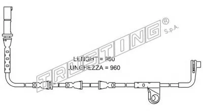 Сигнализатор, износ тормозных колодок TRUSTING купить