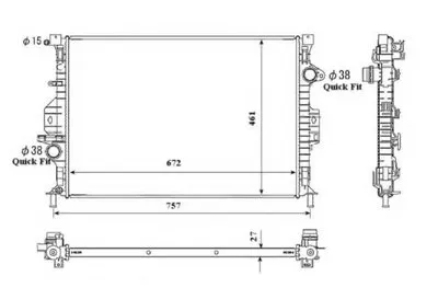 Радиатор, охлаждение двигателя EASY FIT NRF купить