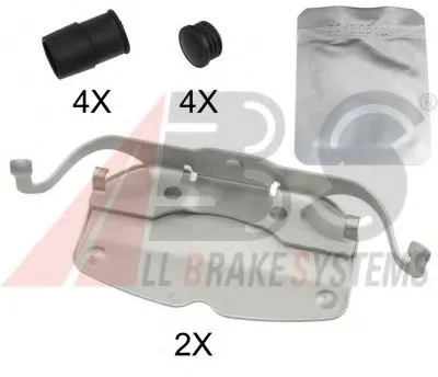 Комплектующие, колодки дискового тормоза A.B.S. купить