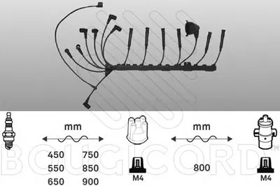 Комплект проводов зажигания BOUGICORD купить