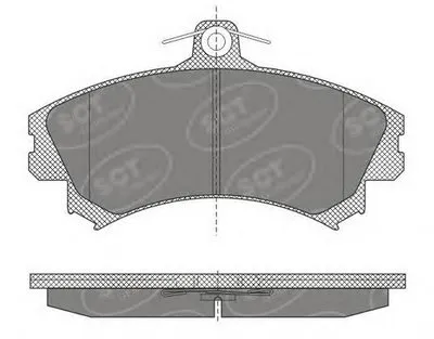 Комплект тормозных колодок, дисковый тормоз SCT Germany купить